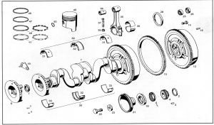 Despiece A003 - Motor Cigüeñal y Piezas motrices