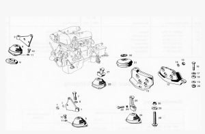 Despiece A014 - Accesorios motor y suspensiòn
