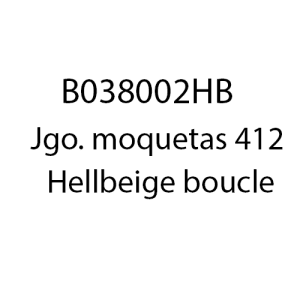 B038002HB - Jgo. moquetas 412 Hellbeige boucle