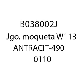 B038002J - Jgo. moqueta W113 ANTRACIT-490    0110