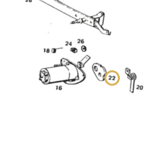 B047022 - Goma base motor limpia   0211