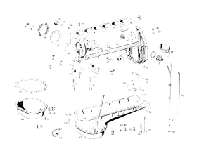 Despiece MG001 - Carter del Motor M129 MB 250SE W108