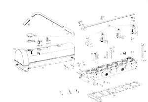 Despiece MG002 – Bloque motor MB 250SE W108