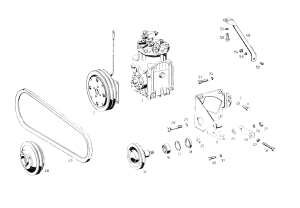 Despiece MG009 – Compresor de Refrigeración M129-MB 250SE W108
