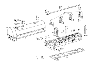 Despiece MH002-Carter del Motor M130 MB 280SE CYC W111