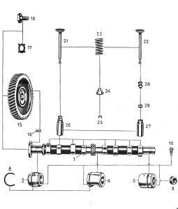 Despiece MA004 – Árbol de Levas MB 170V W136