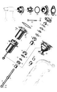 Despiece MA011 Bomba de Agua MB 170V W136