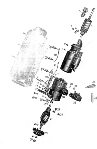 Despiece MB009 – Arranque y Generador MB 170D W136