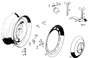 Despiece F015 - Ruedas MB280SE