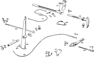Despiece F024 - Freno de Mano MB280SE