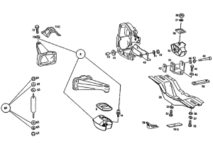 Despiece I003 Anclaje Motor W115