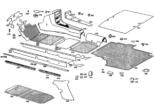 Despiece I053 Revestimiento Interior W115