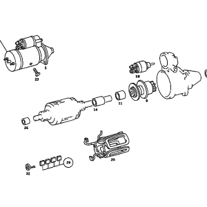 MI053 – Motor de arranque 3.5 MB 300SEL 3.5 W109