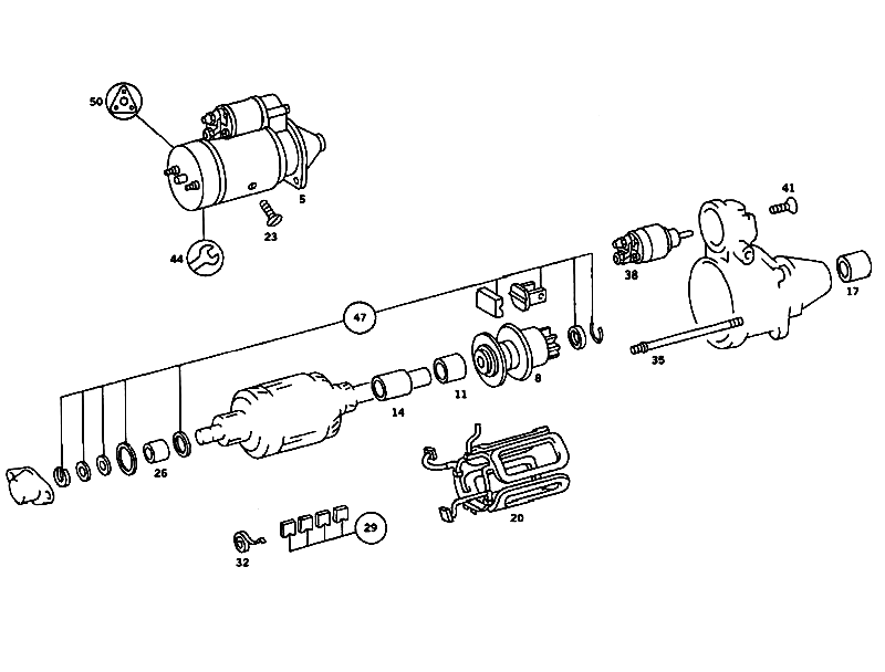 MI054005VD - Motor arranque para volante a la derecha
