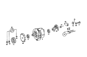 Despiece MI055 – Alternador 3.5 MB 280SE 3.5 W108