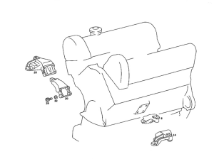 Despiece MJ108 - Motor soporte. Piezas adosamiento 5.6