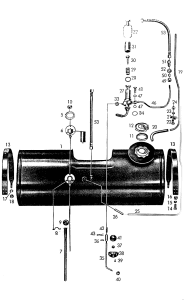 Despiece O023 - Deposito combustible y accesorios
